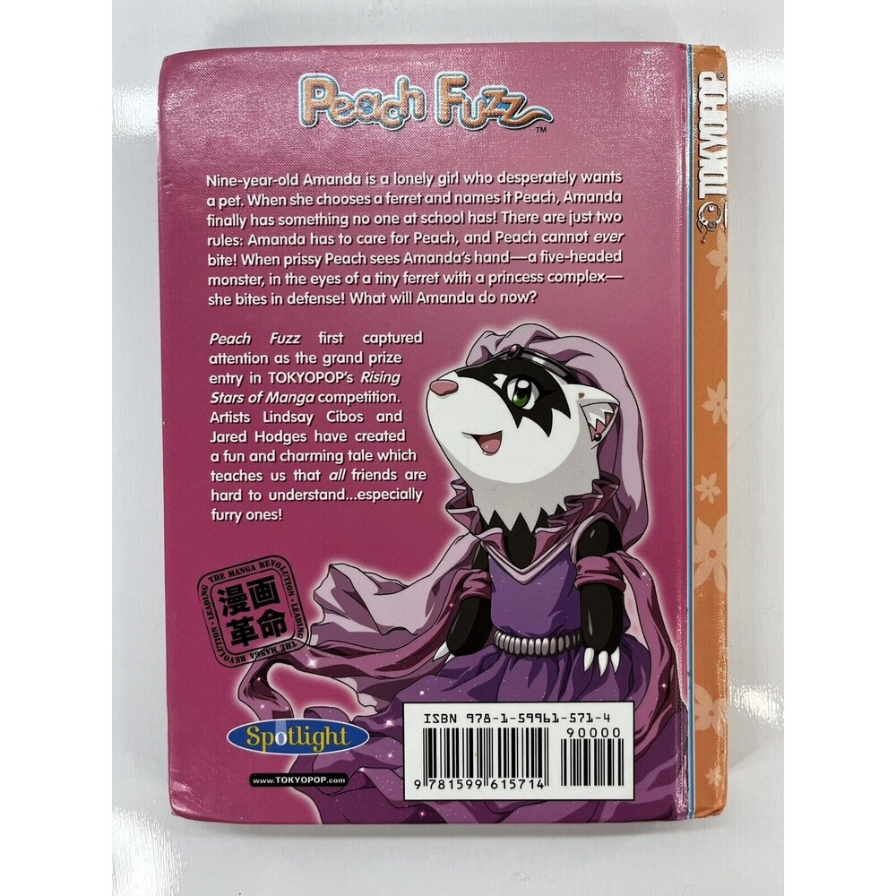 PEACH FUZZ Volume 1 TokyoPop Manga Lindsay Cibos & Jared Hodges Hardcover - Picture 2 of 6